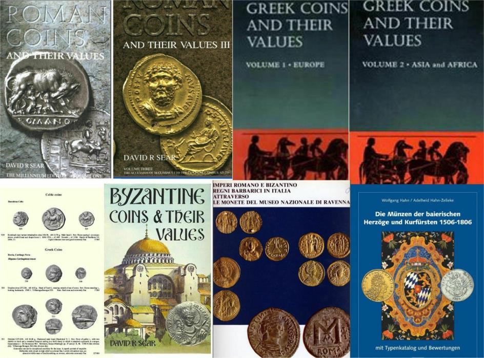 Ancient & Medieval Coins - 80 books and catalogs READ DESCRIPTION