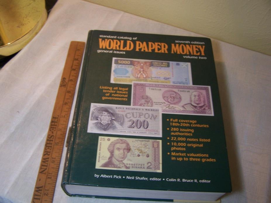 Standard Catalog of World Paper Money 7th edition Albert Pick volume 2
