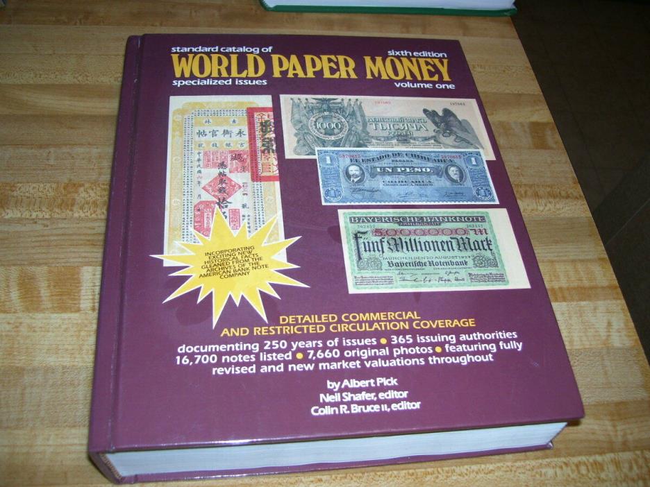 Standard Catalog World Paper Money 6th Edition Volume 1 Specialized Issues