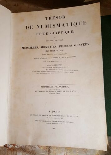 1834 Trésor de Numismatique et de Glyptique ou Recueil Général de Médailles