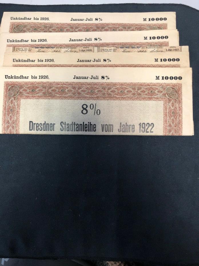 1926-1933 German War Bonds