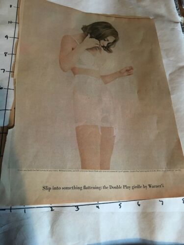 1963 Vintage Ad Warner’s Double Play Girdle B1