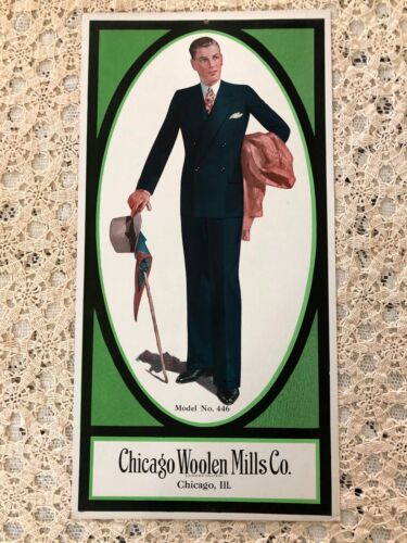 Vintage Chicago Woolen Mills Advertisement Model No 446