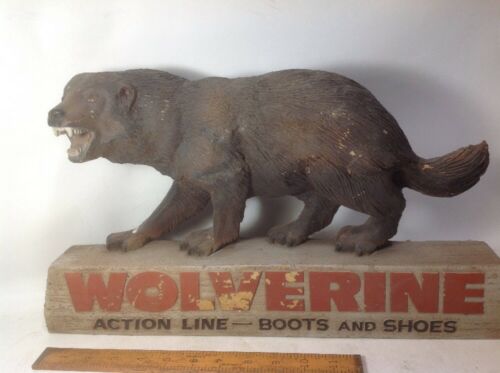 Vintage WOLVERINE Boots & Shoes 3D Advertising Display