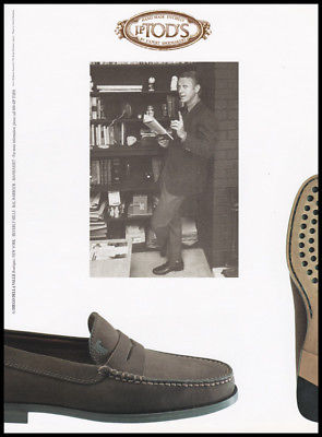 Steve McQueen actor 1995 2-page print ad for Tod's