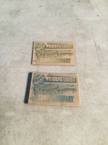 1899 & 1906 Western Union Telegraph Company Complimentary Message Pads