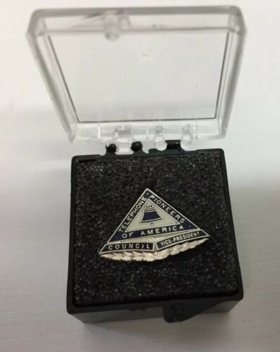 Telephone Pioneers Of America Council Vice President Silver Tone Tie Tack Pin