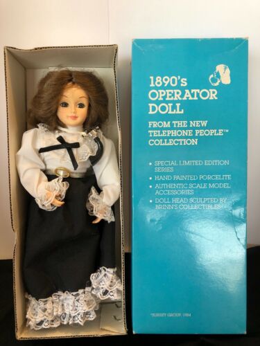 1890's Bell System Operators Doll The Surrey Group Brown Eyed Brunnette 1984