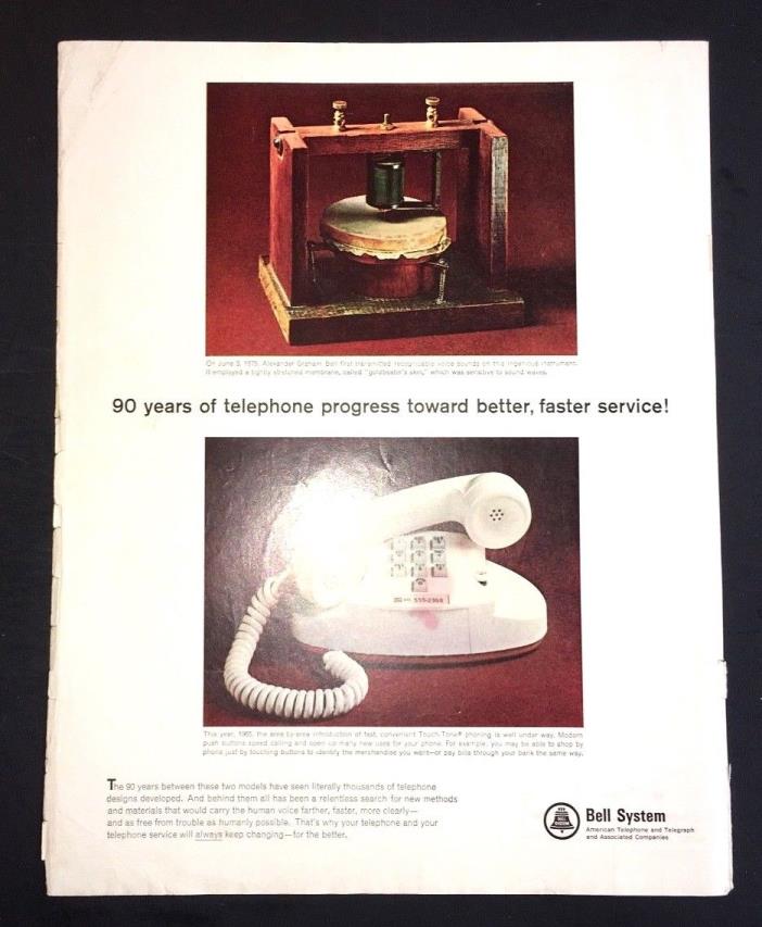 Life Magazine Ad BELL SYSTEM Service 1964 Ad Cover September 10, 1965