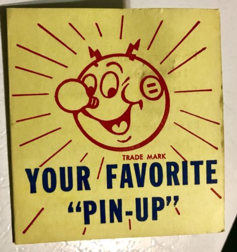 Vintage 1955 Reddy Kilowatt Figural Metal Pin On Original Advertising Card #2