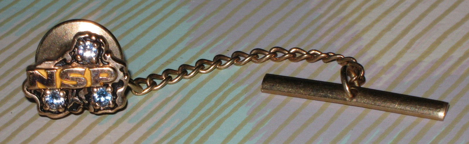Vintage NSP 30 Years of Service Tie Clasp, Northern States Power
