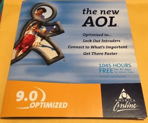 Collector's CD AOL America Online Ver.9.0 Optimized Sealed