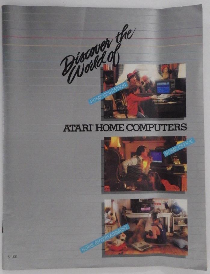 Vintage 1982 Atari Home Computers Catalog, 