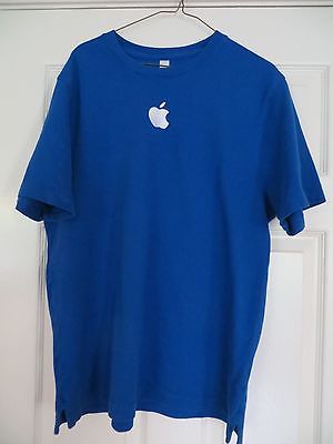 mens t shirt apple store Blue size L short sleeves 100% Cotton