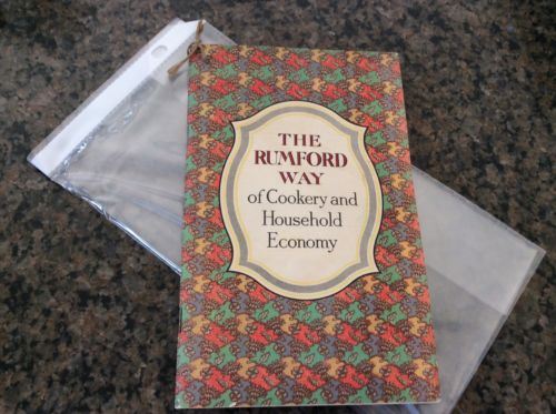 1912 Advertising Cookbook THE RUMFORD WAY Cookery Household Economy Janet Hill