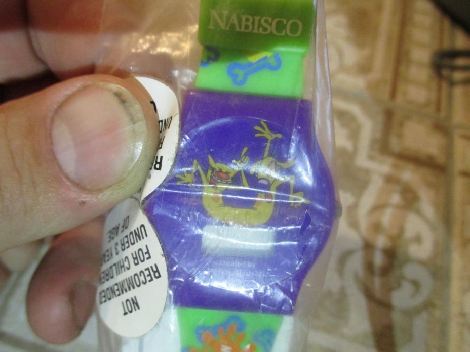 1998 CAT DOG CARTOON NABISCO MAIL AWAY WATCH NEVER RELEASED  **RARE** NEW SEALED