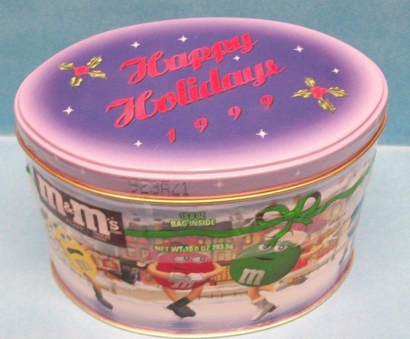 Official M&M's Happy Holidays 1999 Skating Rink Limited Edition Tin