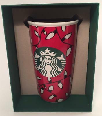 NEW Starbucks Holiday Christmas Bulbs 2016 Release Ceramic Tumbler Mug with Box