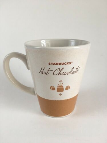 Starbucks Hot Chocolate Coffee Mug Creamy / Brown 15oz 2010 Pre-owned