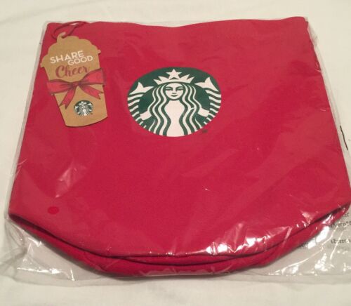 New Starbucks Coffee Canvas Mini Shopping Bag Tote Bag Gift Mini Lunch Bag