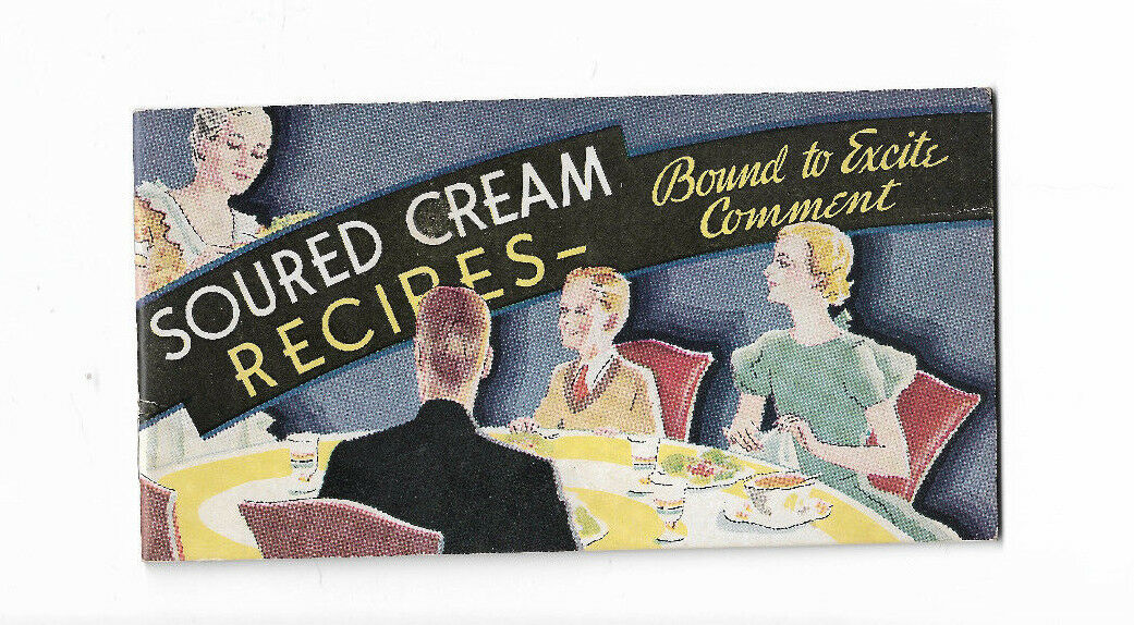 Bowman Dairies Jessie Marie DeBoth Soured Sour Cream Recipes Cookbook Vtg 1930s