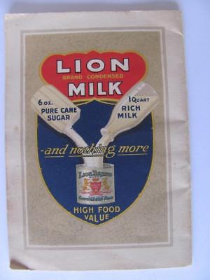 Lion Brand Condensed Milk The Milky Way Booklet Recipes Illustrated Advertising