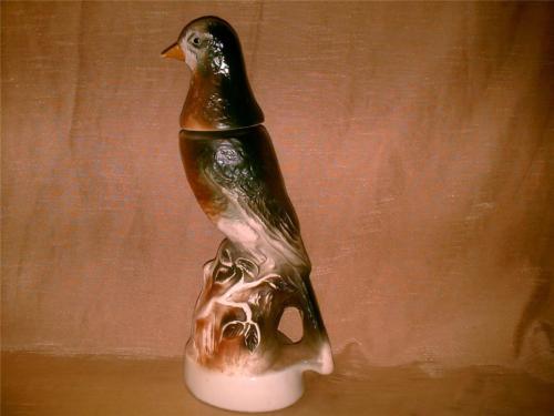 James Beam 1969 Beam's 100 Months Trophy Decanter-Robin Bird-Liquor-Regal China