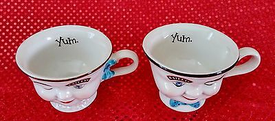 Bailey’s Irish Cream Yum Boy & Girl Winking Coffee Mug Set; NEVER Used
