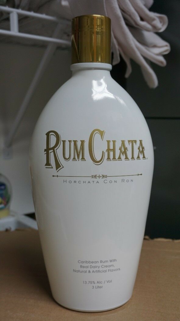 Rum Chata Large Display Bottle Excellent Condition Glass