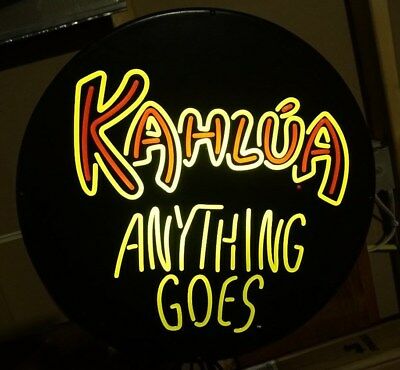 Kahlua Anything Goes Lighted Bar Sign