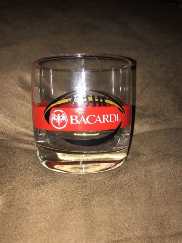 Bacardi Rum Football Glass