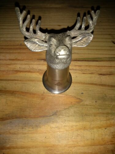 Jagermeister Pewter Stainless Shot Glass Jigger Stag - Deer - Elk