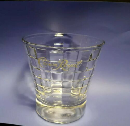 Crown Royal Window Pane Rocks Glasses Canadian Whiskey Tumbler Glass Barware