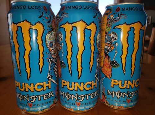 Custom lot monster energy 3 pieces mango loco + 4pieces monster hydro
