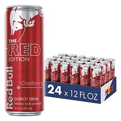 Red Bull Energy Drink Cranberry 24 Pack of 12 Fl Oz, Red Edition