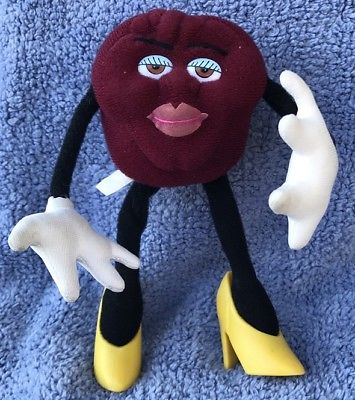1988 HARDEES 3RD PROMOTION OF THE CALIFORNIA RAISINS- FEMALE SOFT BENDABLE