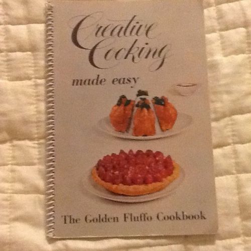 Vintage Cookbook The Golden Fluffo-Creative Cooking Made Easy-1956-Great Conditi