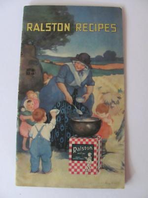 Scarce/Rare 1920  Ralston Recipes Wheat Food Makes Children Sturdy Booklet