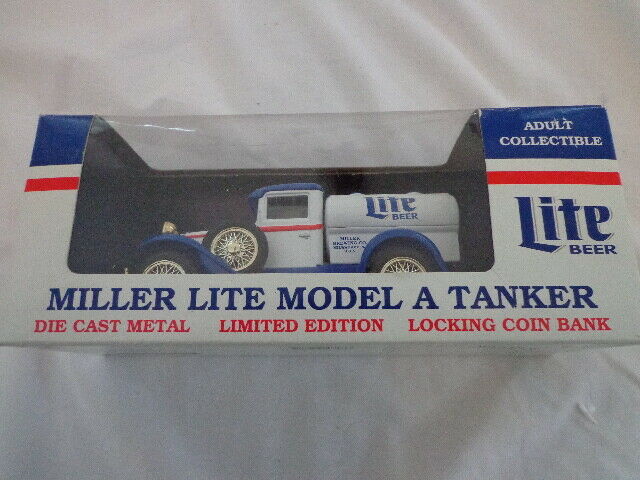 LIBERTY CLASSICS LIMITED EDITION 1/25 MILLER LITE BEER  DELIVERY TRUCK COIN BANK