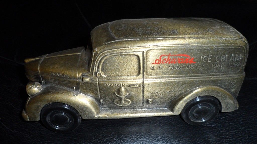 Vintage SCHWANS Ice Cream 40th Anniversary Delivery Panel Truck 1952-92 Heavy