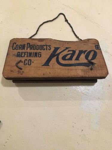 Vintage Unique Advertising Wood Decor: Karo Corn Products