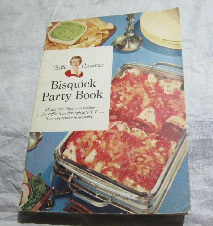 1957 Betty Crocker Bisquick Party book cookbook vintage kitchen ephemera