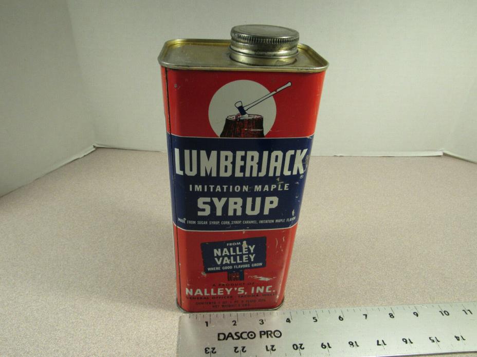 NALLEY'S LUMBER JACK SYRUP 1 QUART CAN. 5 Pounds