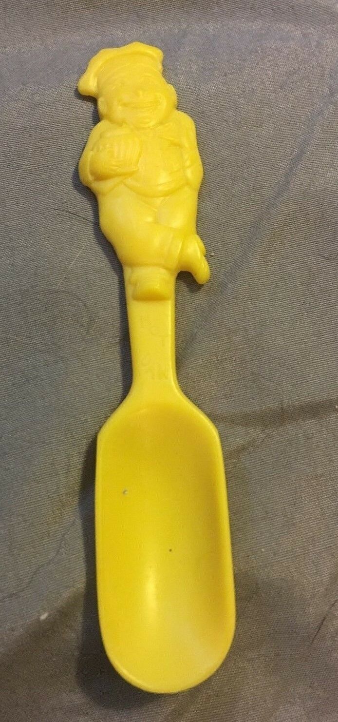 Frenchs Mustard Hot Dan Decorative Souvenir Spoon Yellow Plastic Beetleware