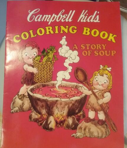 Vintage CAMPBELL KID'S A Story Of Soup Large Unused Coloring Book 1976