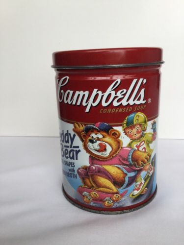 CAMBELL'S TEDDY BEAR SOUP TIN BANK