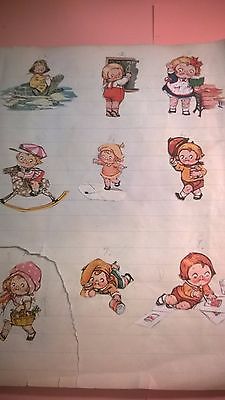 Older Student Composition Book with 239 Dolly Dingle Campbell Soup Kids Cut Outs