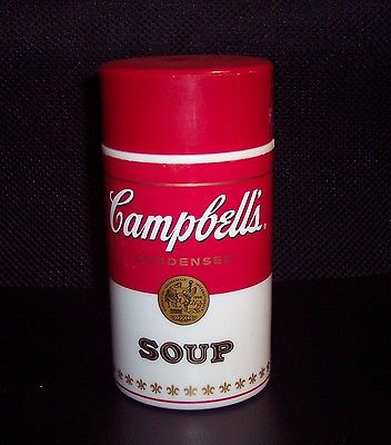 VINTAGE 1998 COLLECTIBLE CAMPBELL'S SOUP CAN-TAINER THERMOS MUG VGUC