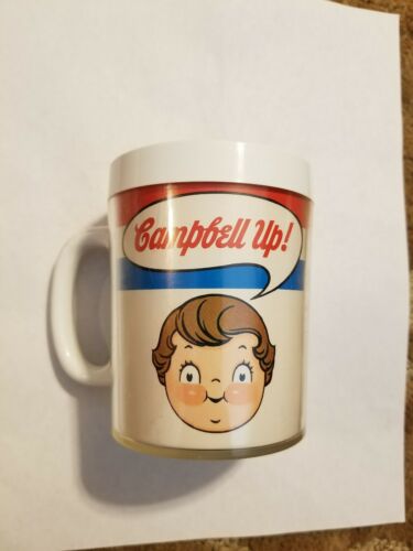 Vintage Campbell's Soup Plastic Cup Mug West Bend Thermo-Serv 2 Piece Set