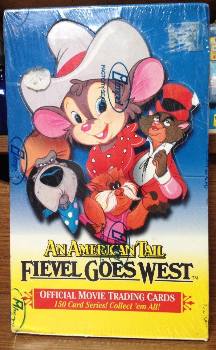 1991 An American Tail Fievel Goes West Official Movie Trading Cards Wax Box